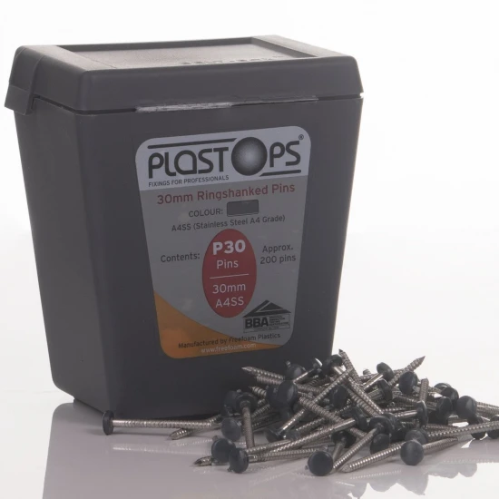Anthracite 30mm Fixing Pins - Approx. 250 Pieces Anthracite 30mm Fixing Pins - Approx. 250 Pieces