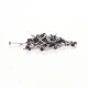 Black 30mm Plastic Head Top Pins - 200 Pieces