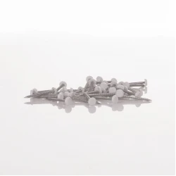 White 30mm Plastic Head Top Pins - 200 Pieces