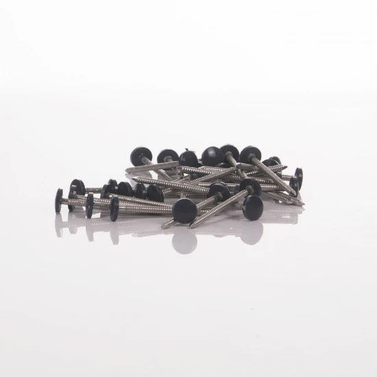 Nails - Approx. 100 Pieces Anthracite Grey Tops