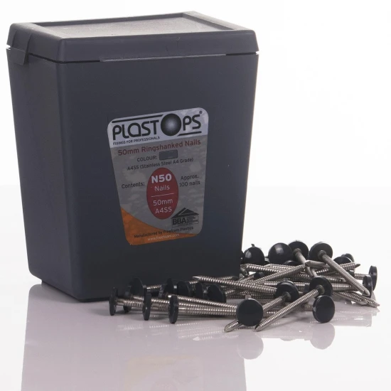 Anthracite 50mm Fixing Nails - Approx. 100 Pieces