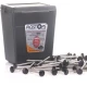 Nails - Approx. 100 Pieces Anthracite Grey Tops