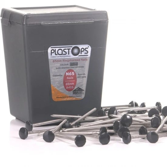 Dark Grey 65mm Fixing Pins - Approx. 100 Pieces