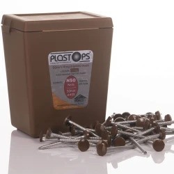 Oak Nails 50mm Plastic Head Top Pins - 100 Pieces
