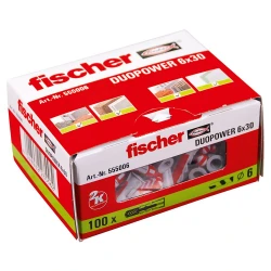 Fischer Duopower Wall Plugs 6mm x 30mm