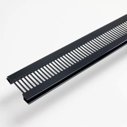 Black Soffit Ventilator / Soffit Vent 80mm X 5-metre Length