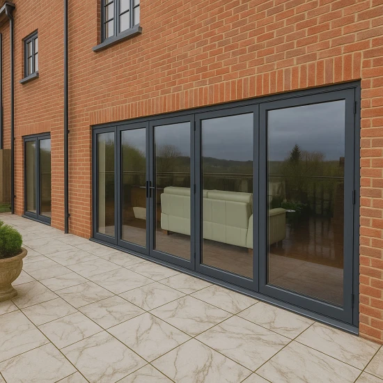 Aluminium 5 Pane Bifold Doors