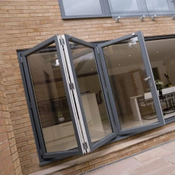 UPVC Double Glazed Made to Measure Bifold 3 Pane Folding Door View 