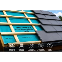 Breathable Roofing Felt 140g - 1.5m x 50m Roll | Premium Roofing Membrane in Bristol Breathable Roofing Felt 140g - 1.5m x 50m Roll | Premium Roofing Membrane in Bristol