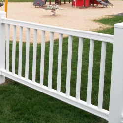 Caravan Picket Balustrade Fence Section Plain Square Spindles