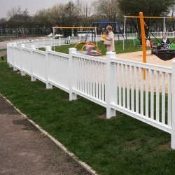 Caravan Picket Balustrade Fence Section Plain Square Spindles