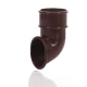 50mm Miniflo Downpipe Shoe Brown