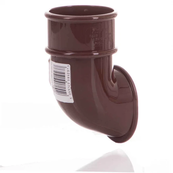 50mm Miniflo Downpipe Shoe Brown