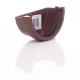 External Stopend - 76mm Miniflo Gutter - Brown