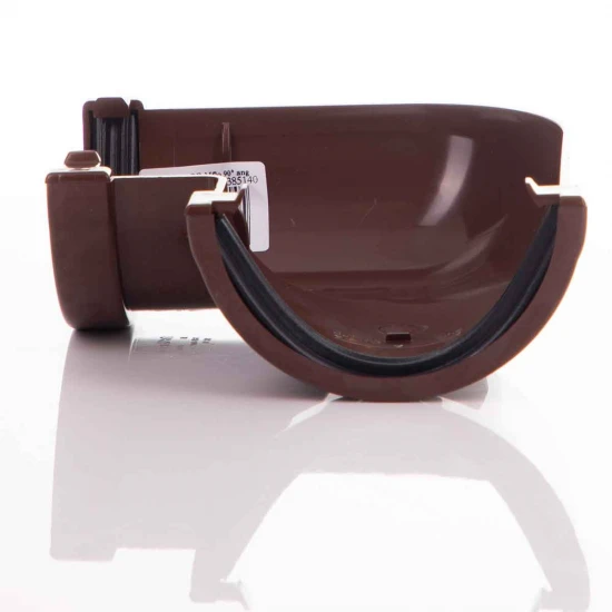 90º Angle -  76mm Miniflo - Brown