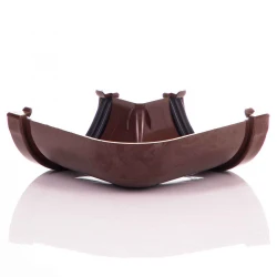 90º Angle -  76mm Miniflo - Brown