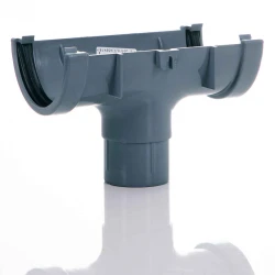 Running Outlet -  76mm Miniflo - Grey