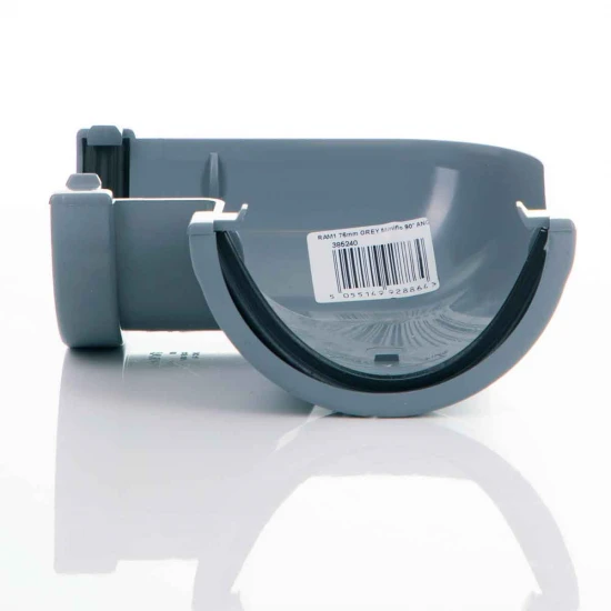 90º Angle - 76mm Miniflo - Grey