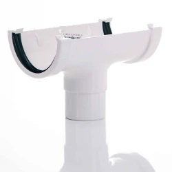 Running Outlet - 76mm Miniflo - White