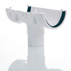 Running Outlet - 76mm Miniflo - White