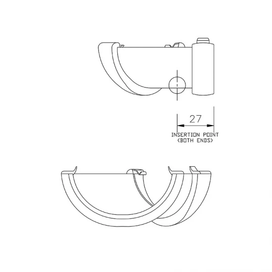 135º Angle -76mm Miniflo MIni - Black 135º Angle -76mm Miniflo MIni - Black