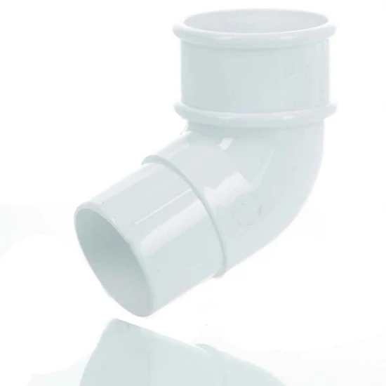 50mm Miniflo Downpipe 112.5° Offset Bend White