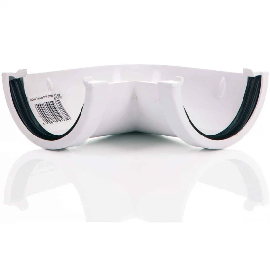 90º Angle - 76mm Miniflo - White
