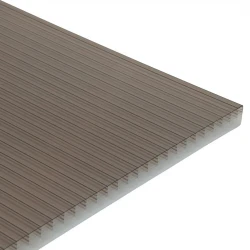 25mm Dual Colour Polycarbonate/ Bronze on Opal Sheet 