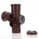 110mm Brown Soil Pipe Access Branch - ST410BR 110mm Brown Soil Pipe Access Branch - ST410BR