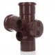110mm Brown Soil Pipe Access Branch - ST410BR 110mm Brown Soil Pipe Access Branch - ST410BR