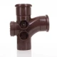 110mm Brown Soil Pipe Access Branch - ST410BR 110mm Brown Soil Pipe Access Branch - ST410BR