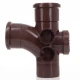 110mm Brown Soil Pipe Access Branch - ST410BR 110mm Brown Soil Pipe Access Branch - ST410BR
