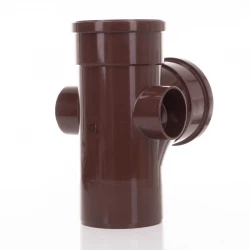 110mm Soil Branch 90 Degree Brown Polypipe  - ST401BR