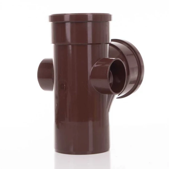 110mm Soil Branch 90 Degree Brown Polypipe  - ST401BR