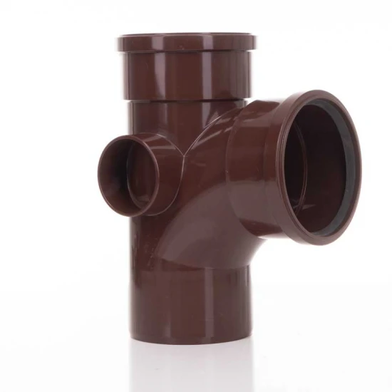 110mm Soil Branch 90 Degree Brown Polypipe  - ST401BR