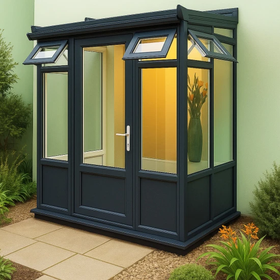 Grey Lean To Porch Kit 2.5m X 1.0m Grey Lean To Porch Kit 2.5m X 1.0m