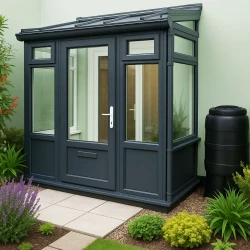 Grey Lean To Porch Kit 2.5m X 1.0m