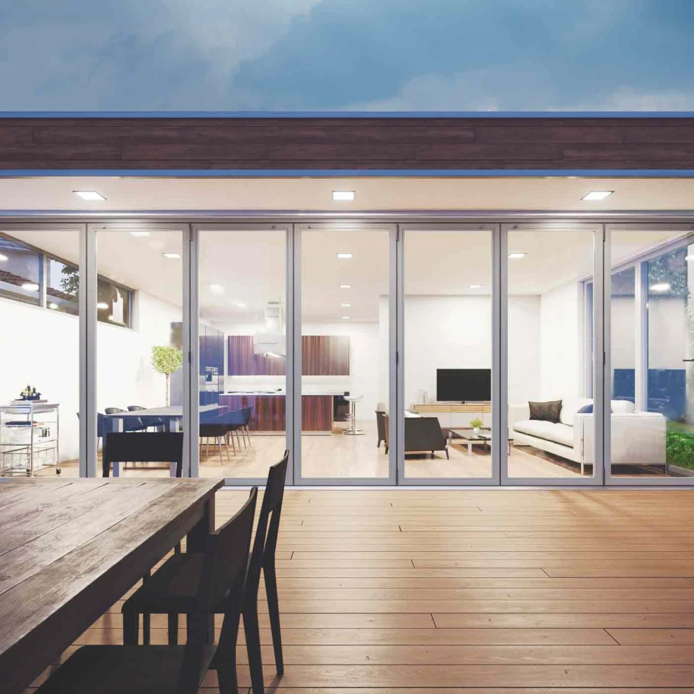 6 Pane Aluminium Bi-Fold Door