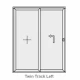 Aluminium Sliding Patio Doors Twin Track Min 1.6 Max 4.0m