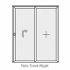 Aluminium Sliding Patio Doors Twin Track Min 1.6 Max 4.0m