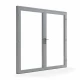 Aluminium French Doors Grey or White - Price Inc VAT