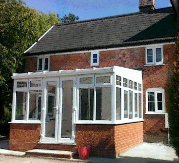 Lean-to Conservatory on Dwarf Walls View from Outside