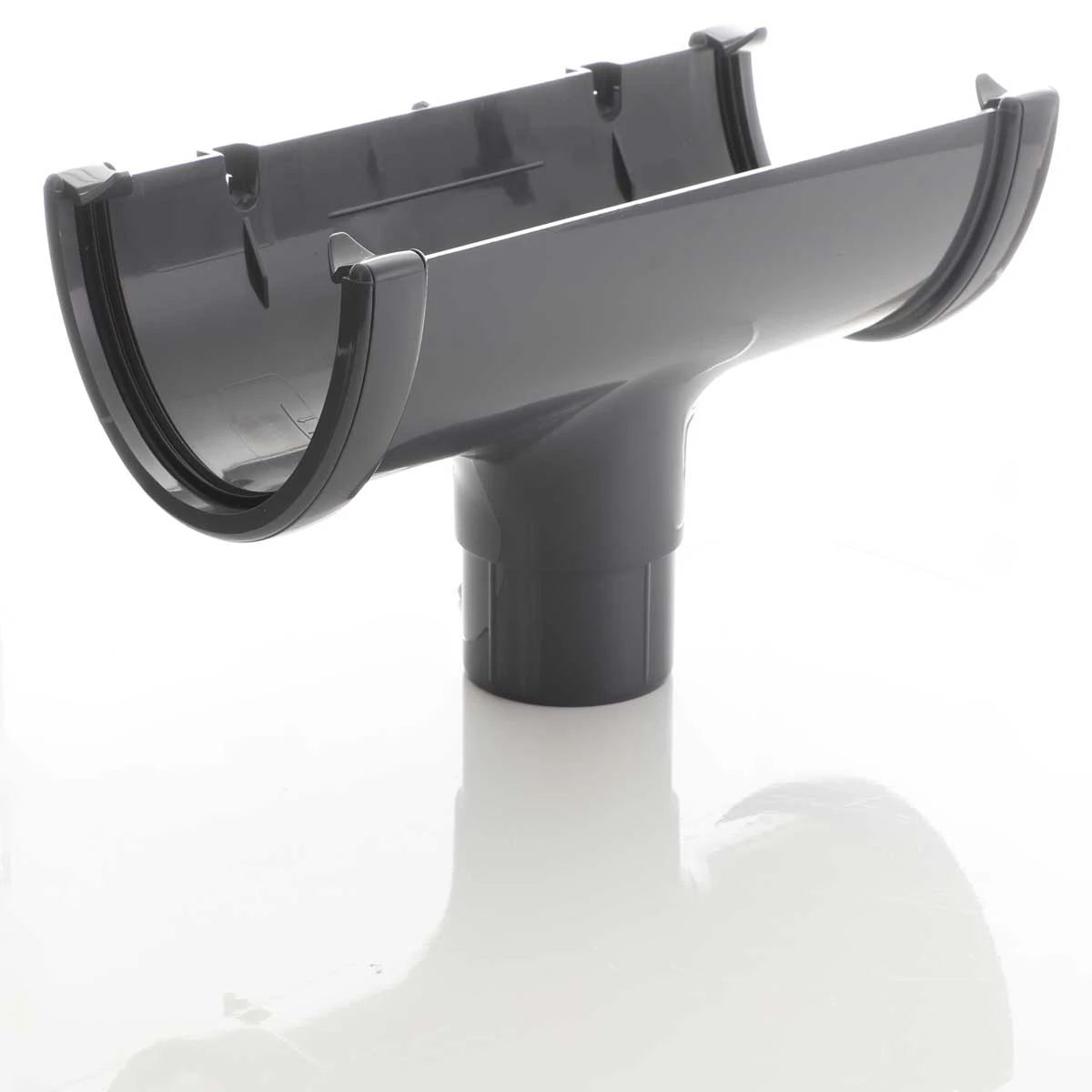 Dark Grey deep Flow Guttering Floplast Graphite Grey