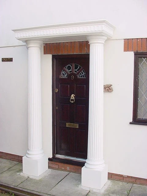 Porch Columns Roman style grand entrance columns for a stricking look to any front door