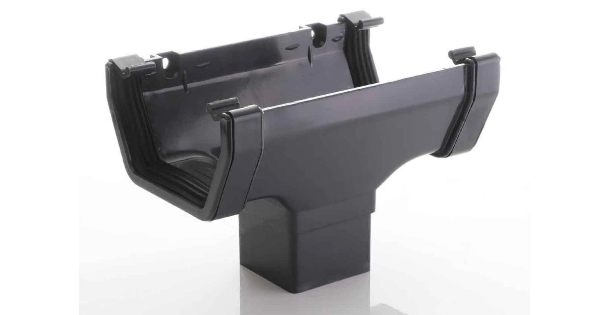 Dark grey Gutter to match profiles in the same colour great for hiding dirt build up.