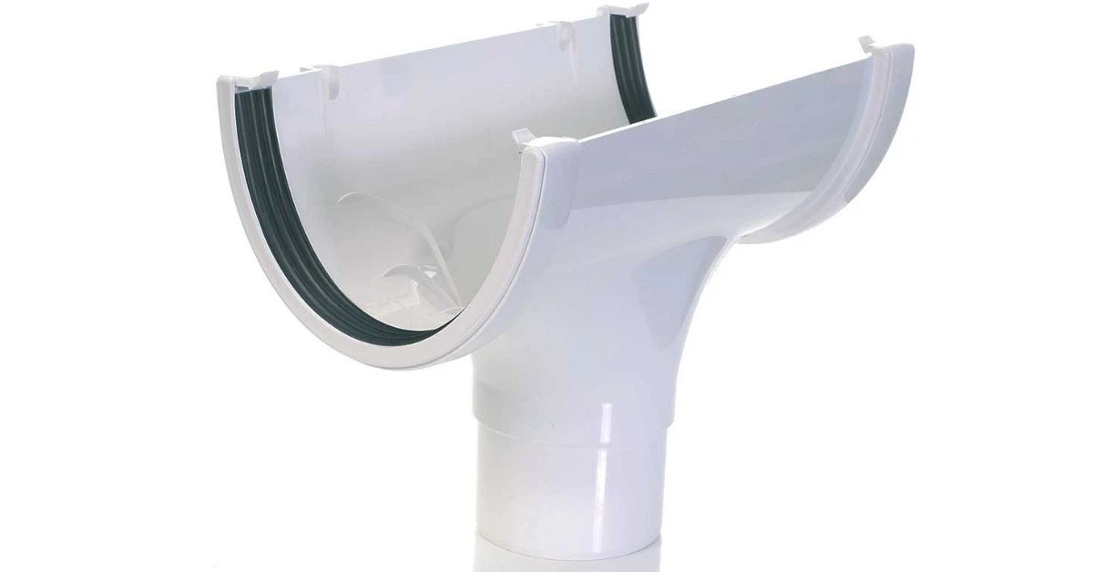 Big170mm white guttering for barns and big roof areas