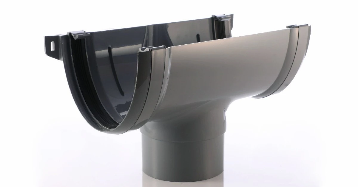 200mm Grey Commercial Gutters 200mm Grey Guttering With 160mm or 110mm Down Pipes.
