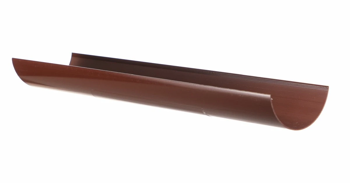 4m half round brown gutter great on sheds or timber structures