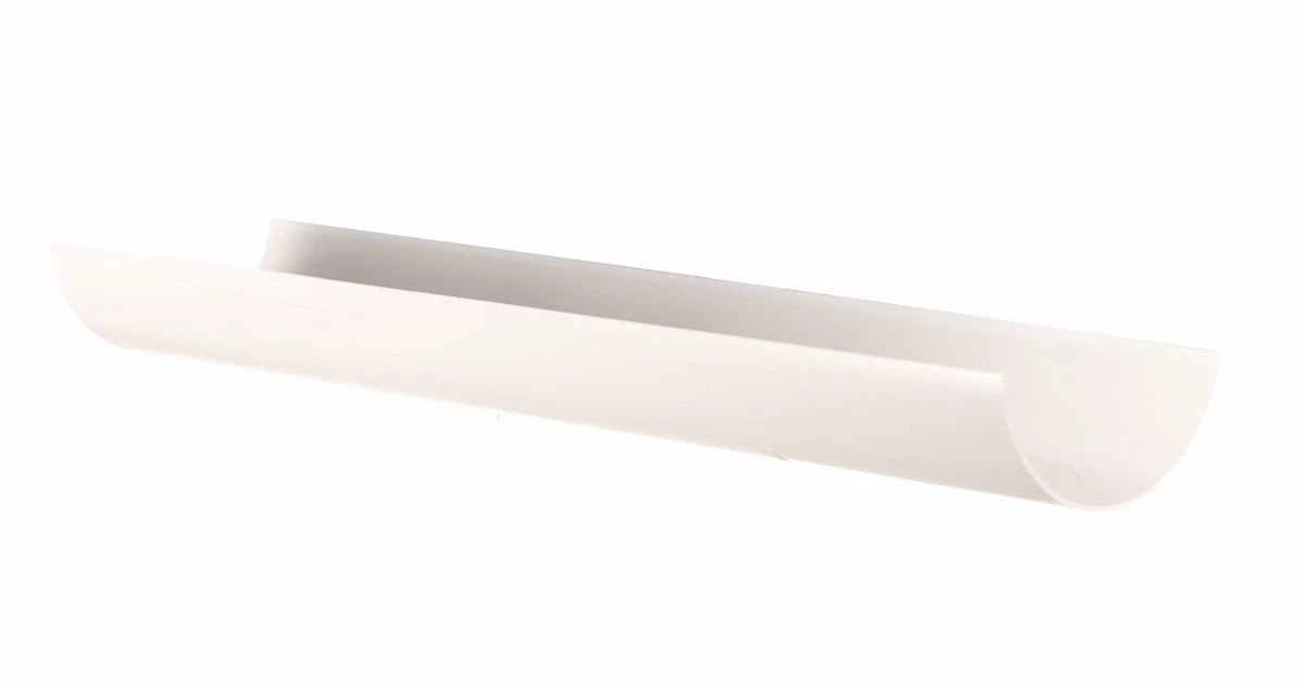 Half round white gutter 4m length 112mm wide