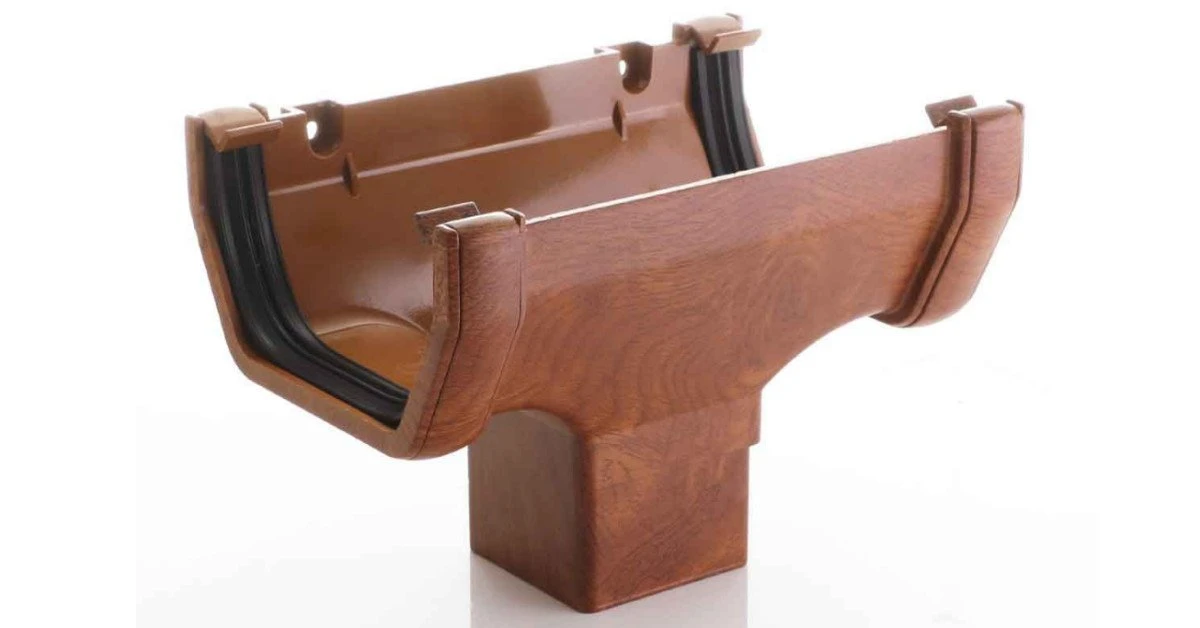 Square Oak Guttering